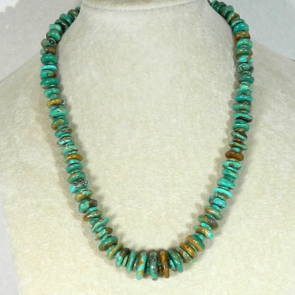 Jay King Mine Finds Turquoise w/ Turquoise Bead Necklace 925 HSN - Picture 2 of 14